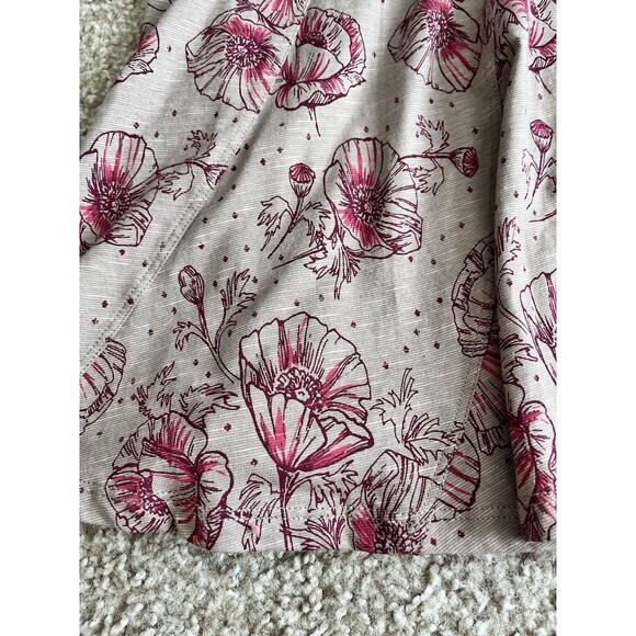 Toad&Co Pink Floral Skater Skirt - Picture 7 of 8